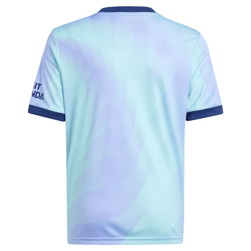 Maglia terza per bambini di Arsenal 2024/25 - Versione per tifosi (Azzurro acqua)