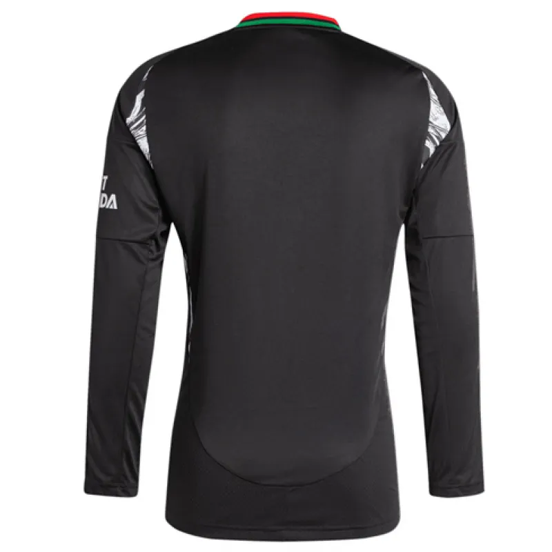 Maillot d'équipe extérieur long manches d'Arsenal 2024/25 - Noir