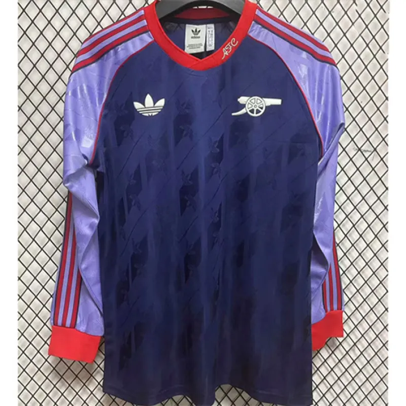 Maglia commemorativa con maniche lunghe di Arsenal 2024/25 - Blu