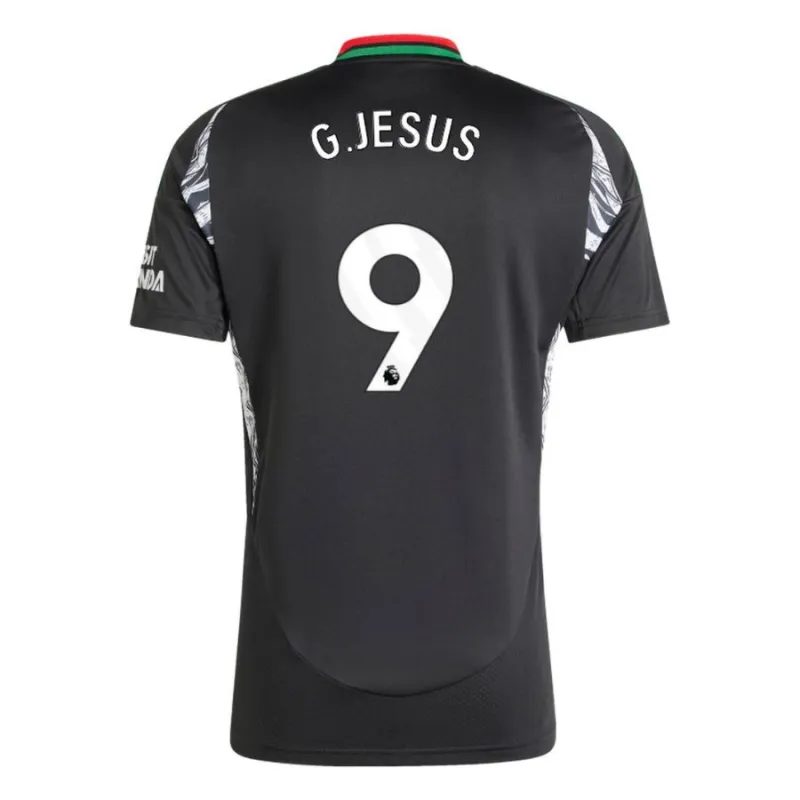 G.JESUS Arsenal 2024/25 Auswärts - Replikations - Trikot - Schwarz