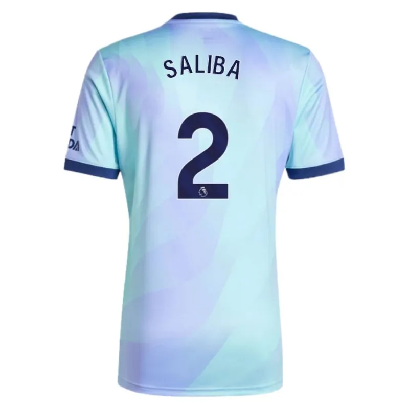 SALIBA Arsenal 2024/25 Drittes Replikations - Trikot - Himmelblau