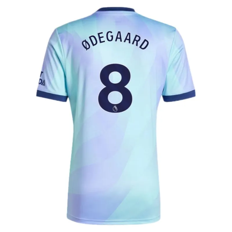 Camiseta de réplica tercera de Arsenal Ødegaard 2024/25 - Azul celeste