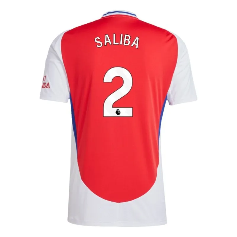 SALIBA Arsenal 2024/25 Kids' Home Replica Jersey - Red
