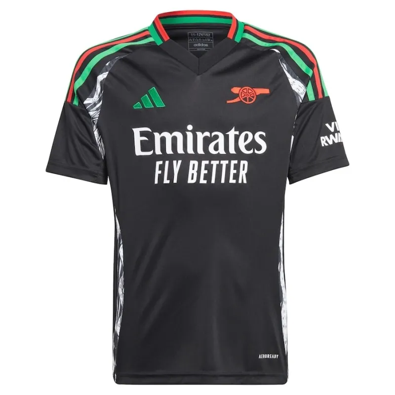 Ødegaard Arsenal 2024/25 Kinder - Auswärts - Replikations - Trikot - Schwarz