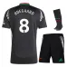 Ødegaard Arsenal 2024/25 Kinder - Auswärts - Replikations - Trikot - Schwarz