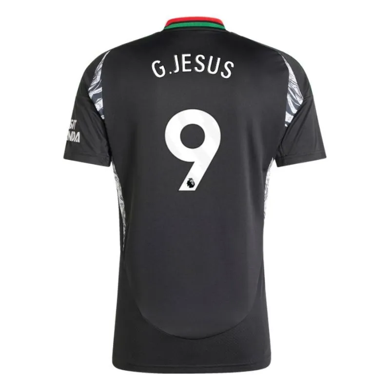G.JESUS Arsenal 2024/25 Kinder - Auswärts - Replikations - Trikot - Schwarz