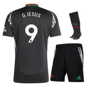 G.JESUS Arsenal 2024/25 Kinder - Auswärts - Replikations - Trikot - Schwarz