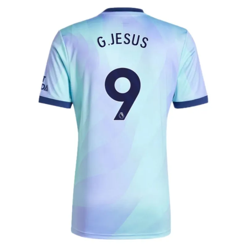 G.JESUS Arsenal 2024/25 Kids' Third Replica Jersey - Sky Blue