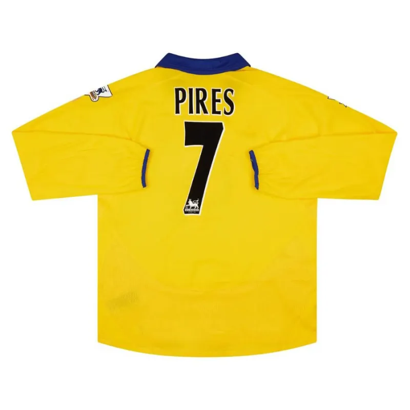Maillot d'extérieur Pires Arsenal 2003/2004 - Jaune