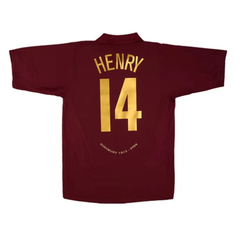 Maillot domicile Henry Arsenal 2005/2006 - Rouge