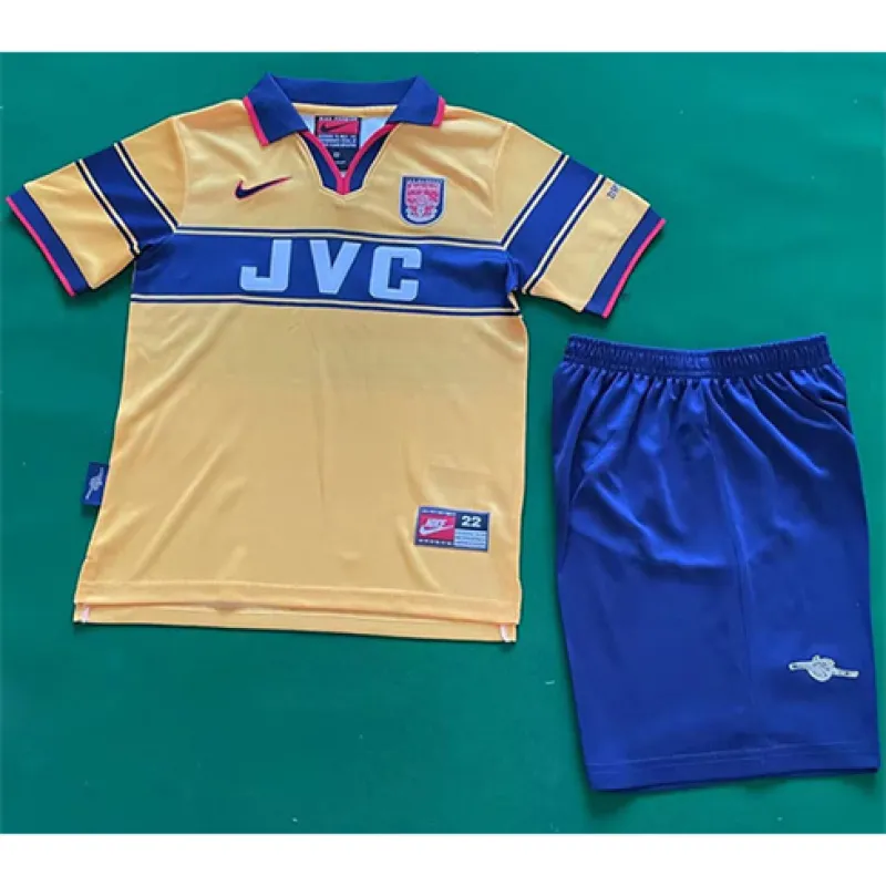 Maillot d'extérieur Arsenal 1995 - 97 enfants - Jaune