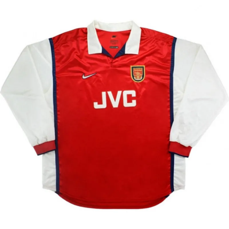 Maillot rétro domicile à manches longues Arsenal 1998/99 - Rouge