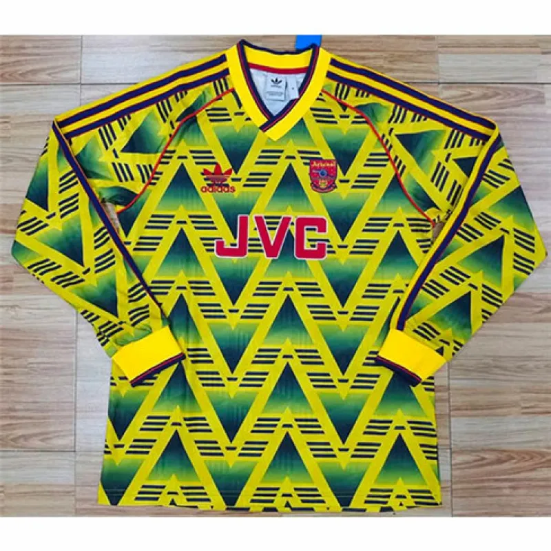 Giacca a maniche lunghe retro Arsenal 1991/93 - Giallo e Blu