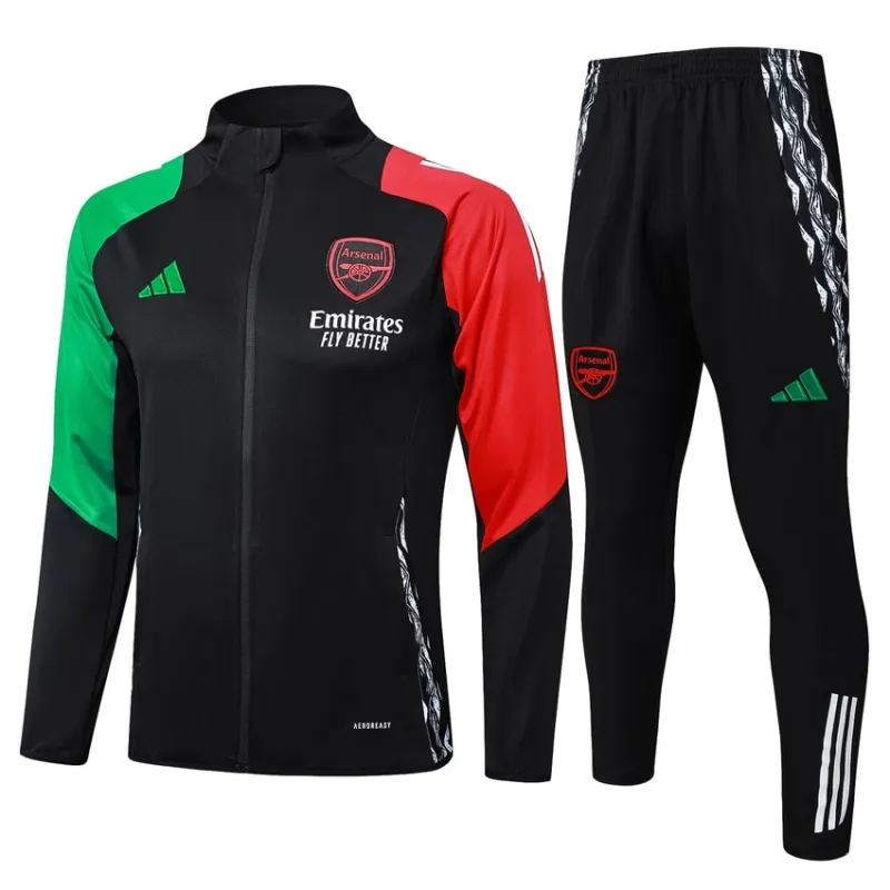 Arsenal 2024/25 Saison Kinder Sportanzug - Schwarz