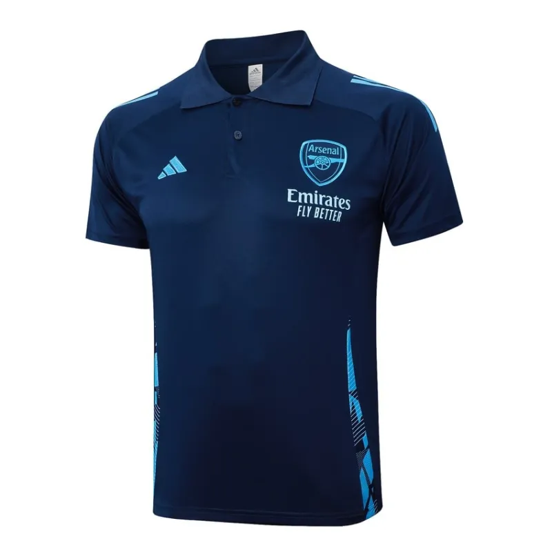 Costume chemise polo Arsenal saison 2024/25 - Bleu