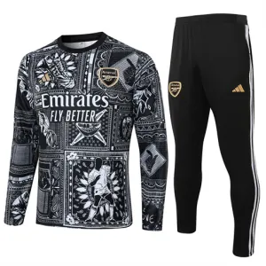 Arsenal 2024/25 Saison Kinder Sportanzug - Schwarz