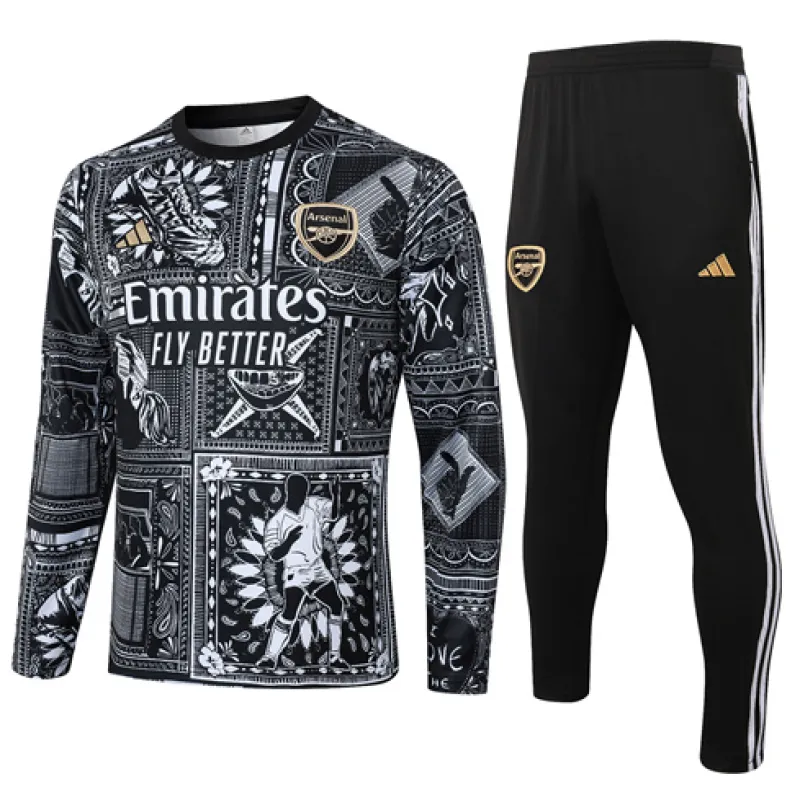 Costume de sport enfants Arsenal saison 2024/25 - Noir