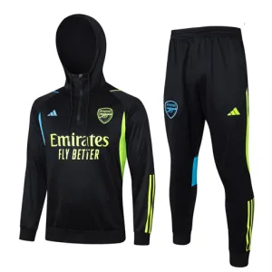 Costume de sport avec capuche enfants Arsenal saison 2024/25 - Noir