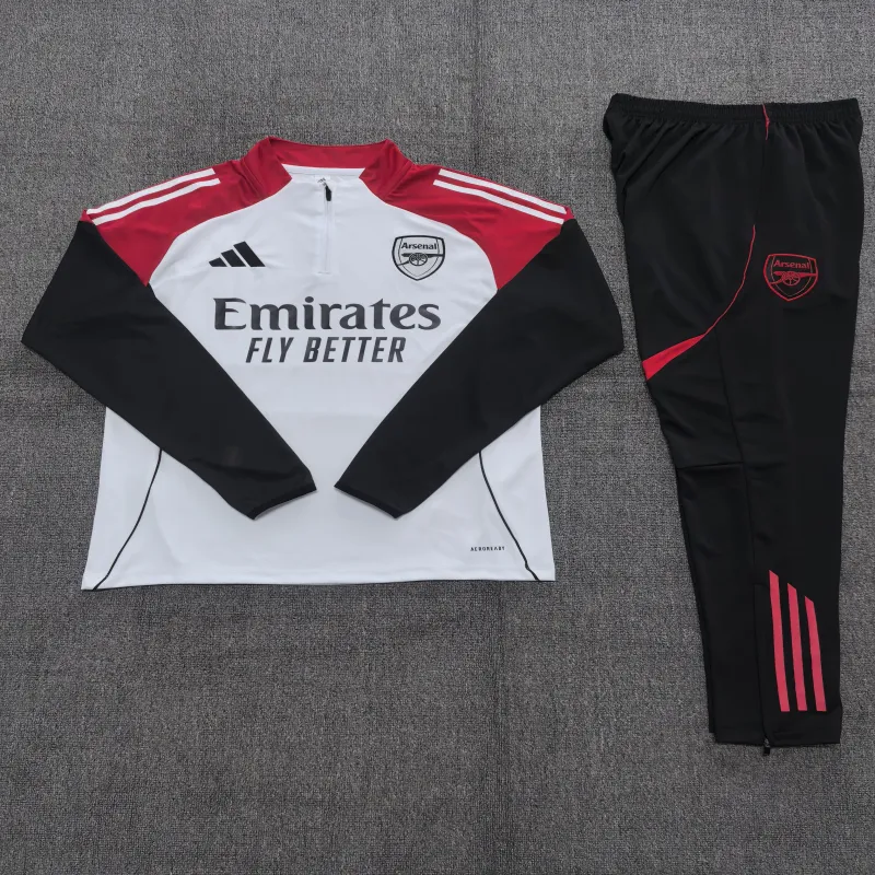Arsenal 2025/26 Ensemble Sport Enfant Blanc