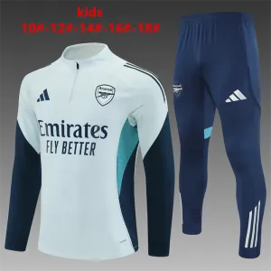 Arsenal 2025/26 Kinder Sportanzug Weiß