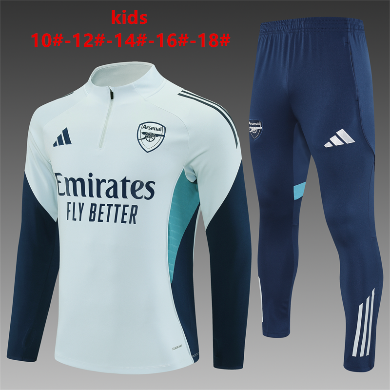 Arsenal 2025/26 Ensemble Sport Enfant Blanc