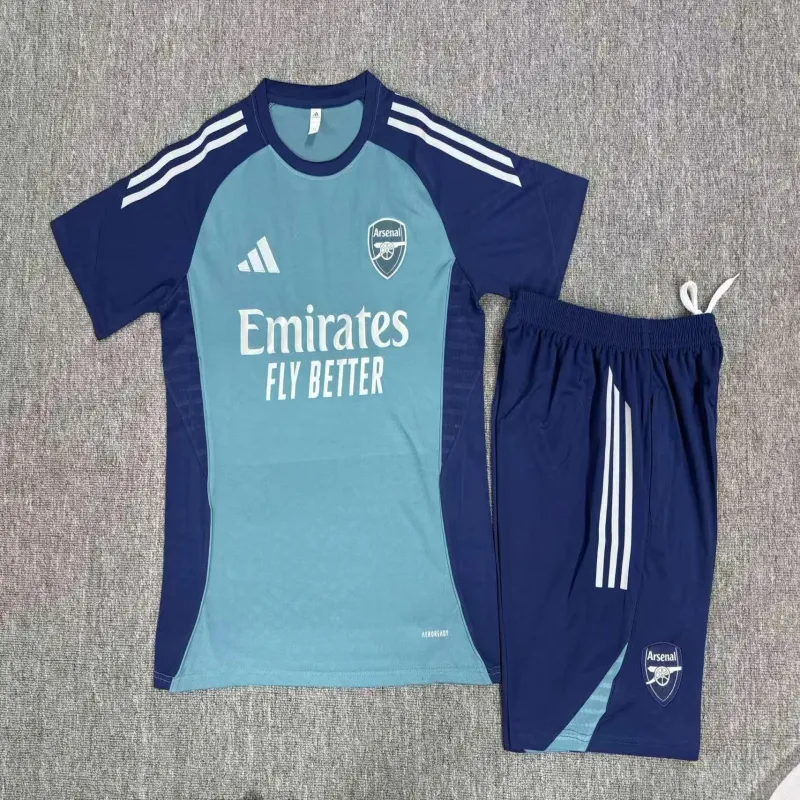 Arsenal 2025/26 Ensemble Entraînement Enfan bleu