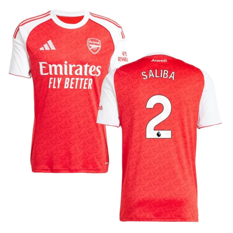 Maglia casa Arsenal SALIBA 2025/26 - Rosso