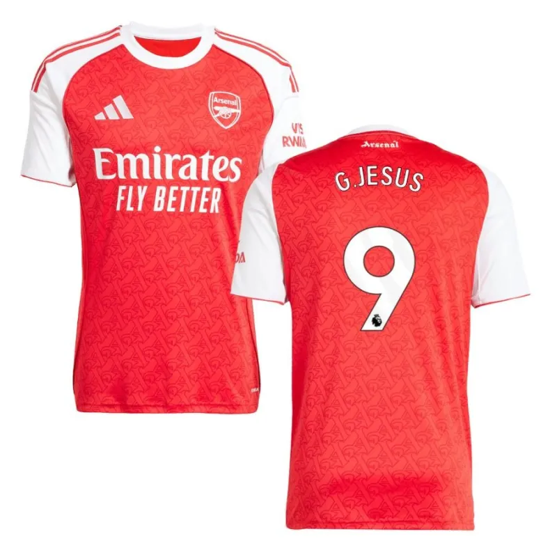 Camisa local Arsenal G JESUS 2025/26 - Rojo