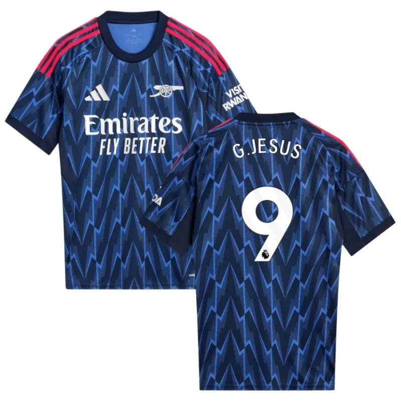 Maillot à l'extérieur de G.JESUS pour l'Arsenal 2025/26 - Bleu