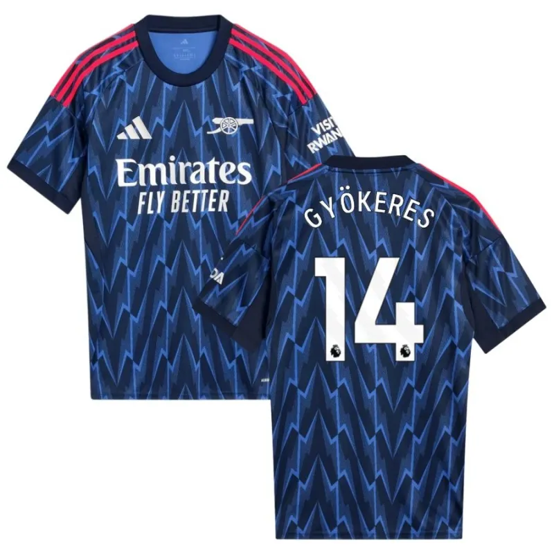 Maillot à l'extérieur de GYOKERES pour l'Arsenal 2025/26 - Bleu