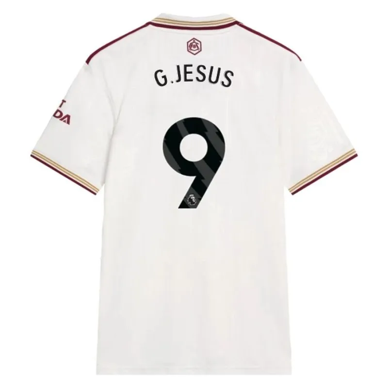 Arsenal G.JESUS 2025/26 Troisième maillot - Blanc