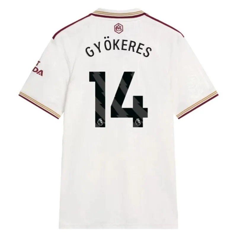 Arsenal GYOKERES 2025/26 Third Jersey - White