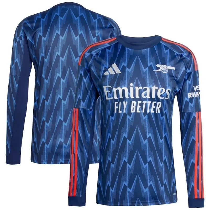Arsenal 2025/26 Camiseta de visita de manga larga - Azul