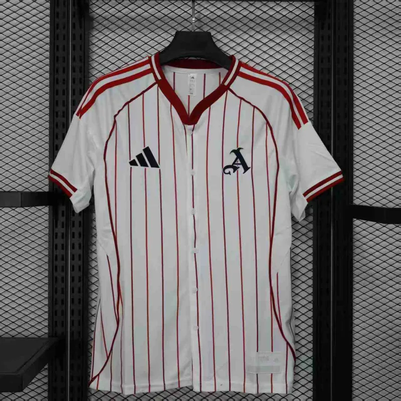 Arsenal Spieler-Trikot Baseball-Edition 2025/26 - Weiß