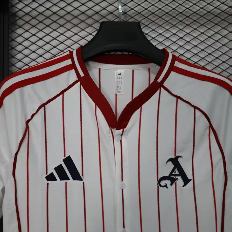 Arsenal Spieler-Trikot Baseball-Edition 2025/26 - Weiß