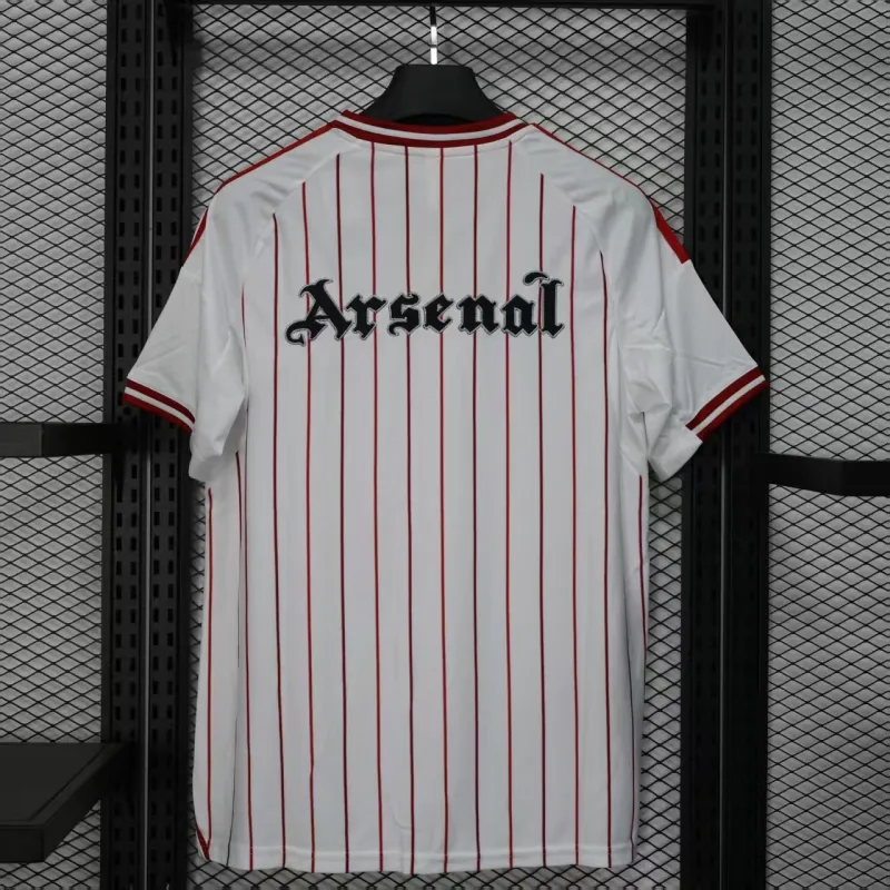 Arsenal Spieler-Trikot Baseball-Edition 2025/26 - Weiß