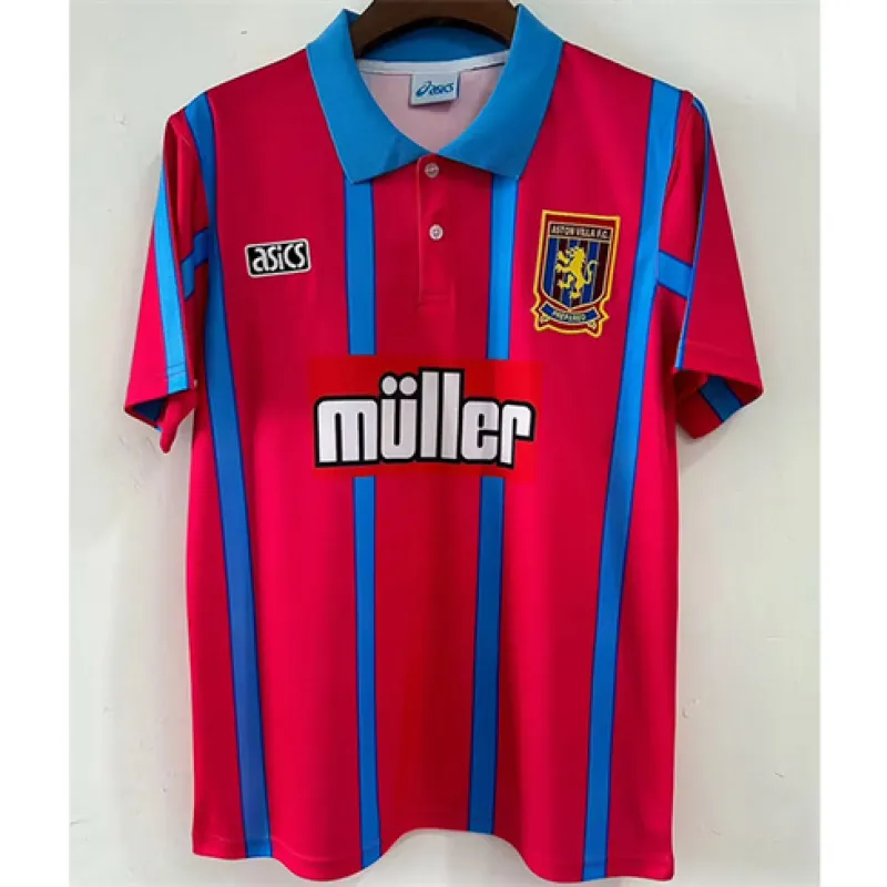 Maillot rétro de domicile d'Aston Villa 1994 - Rouge