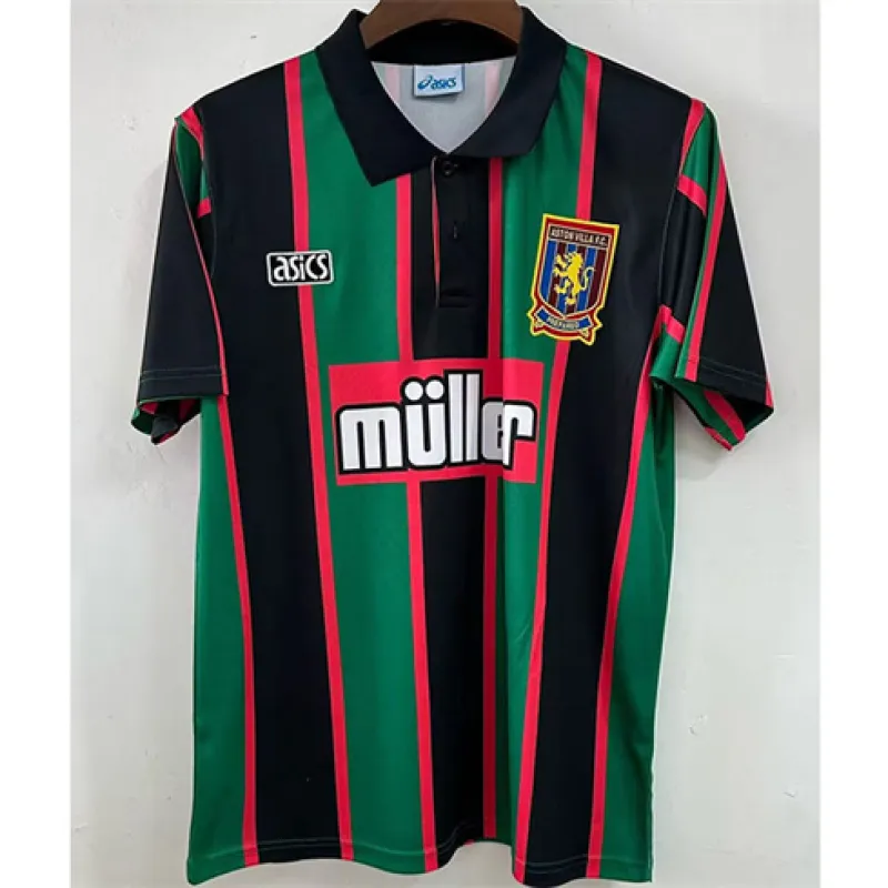 Maillot rétro d'extérieur d'Aston Villa 1994 - Vert