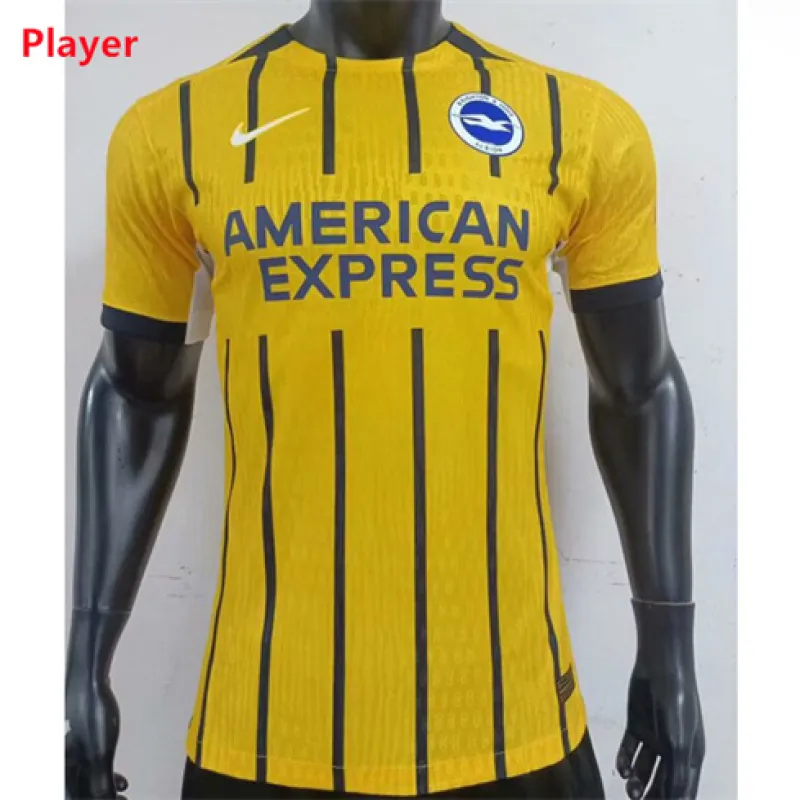 Brighton 2024/25 Away Jersey - Player Edition - Yellow