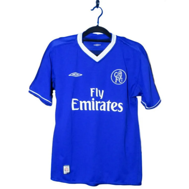 Maillot rétro de domicile de Chelsea 2003 - 05 - Bleu