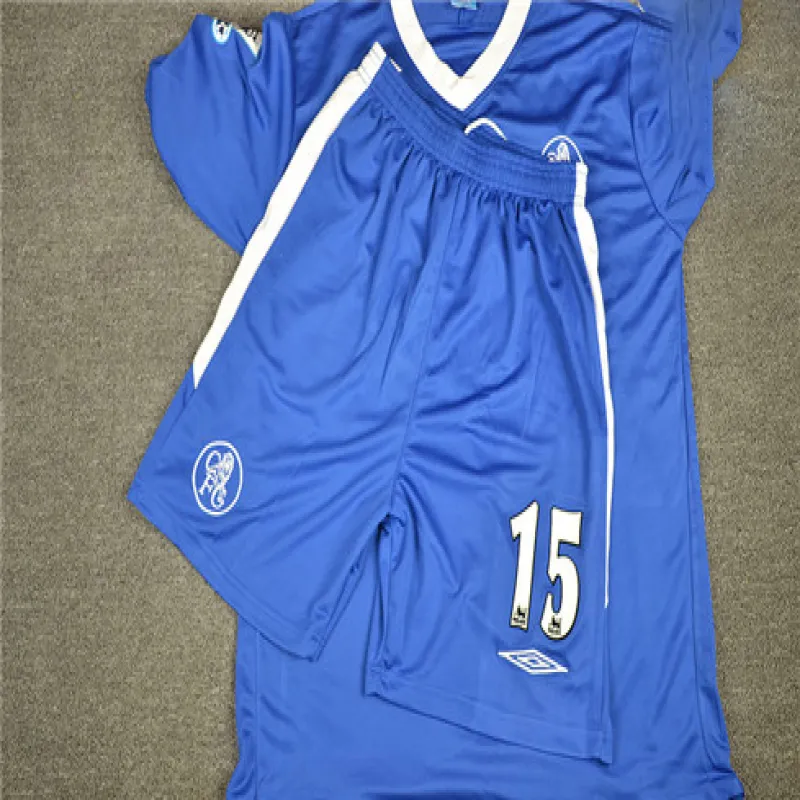 Maillot rétro de domicile de Chelsea 2003 - 05 - Bleu