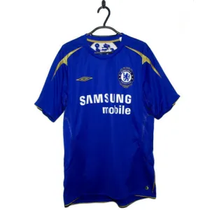 Camiseta retro de campo de Chelsea 2005 - 06 - Azul
