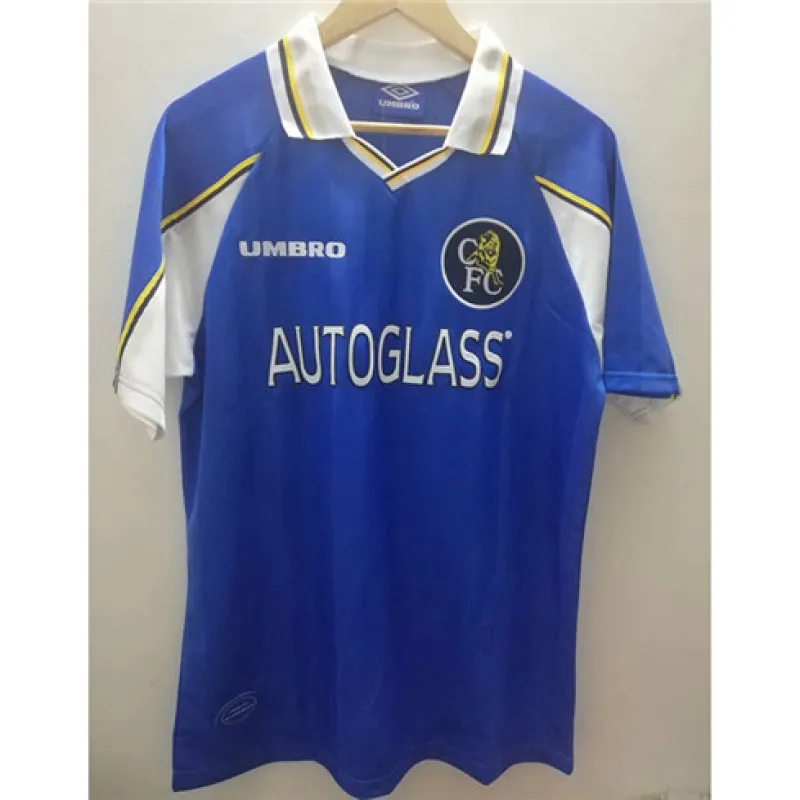 Camiseta retro de partido de casa de Chelsea 1997 - 1999 - Azul