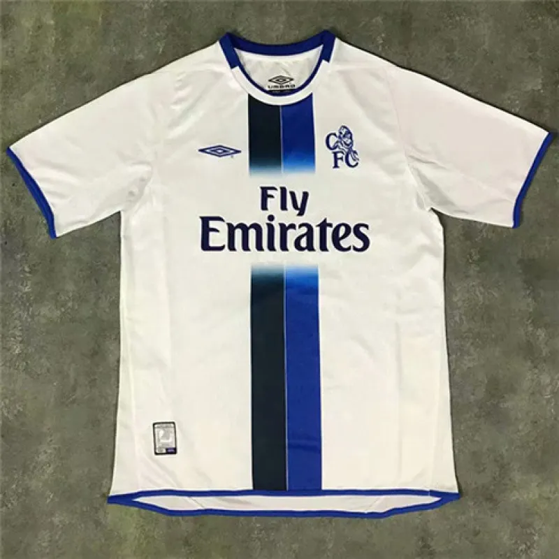Camiseta retro de partido fuera de Chelsea 2003 - 2005 - Blanca