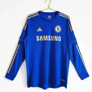 Camiseta retro de partido de casa de manga larga de Chelsea 2012 - 2013 - Azul