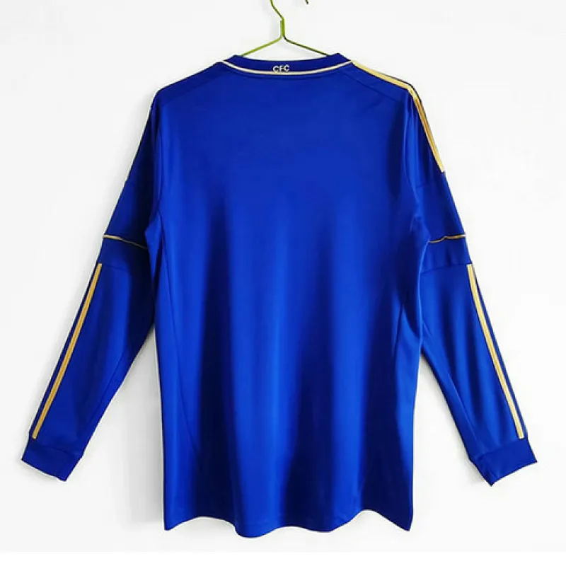 Camiseta retro de partido de casa de manga larga de Chelsea 2012 - 2013 - Azul