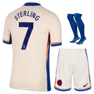 Sterlings Chelsea 2024/25 Auswärtskinderjersey - Set - Hellorange