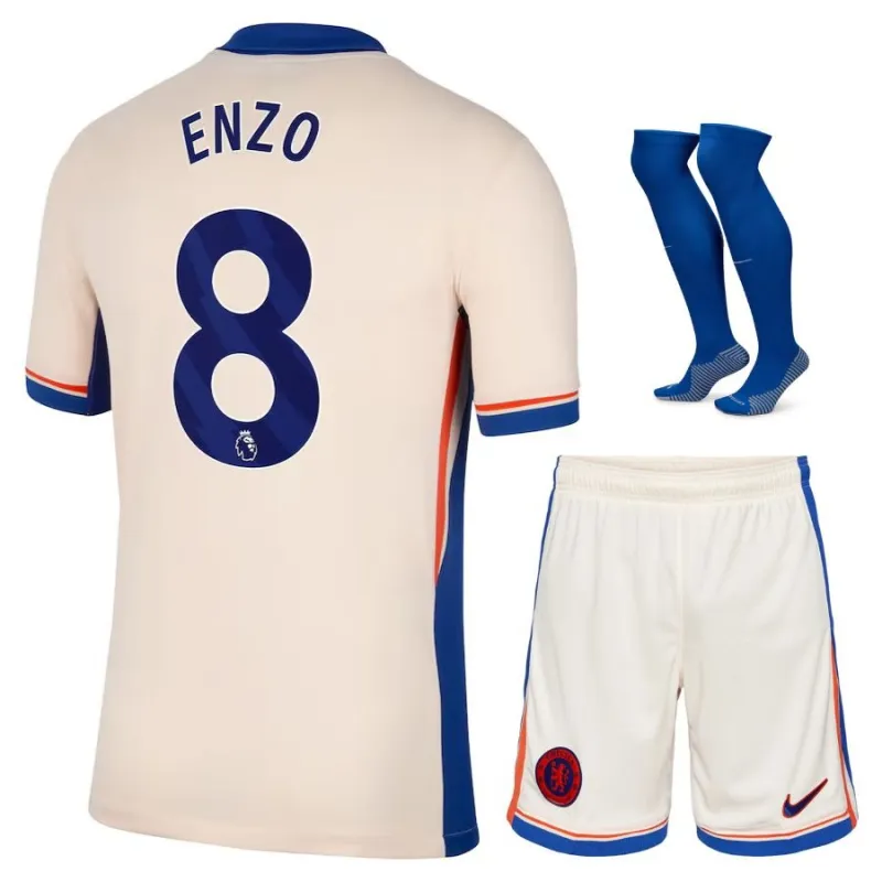 Enzo's Chelsea 2024/25 Away Kids' Jersey Set - Light Orange