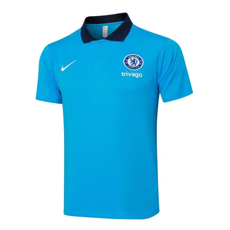 Chelsea 2024/25 Polo - Trainingsjersey + Hosen - Himmelblau