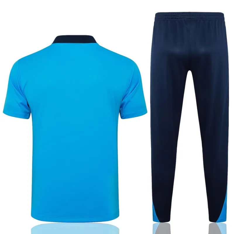 Chelsea 2024/25 Polo - Trainingsjersey + Hosen - Himmelblau
